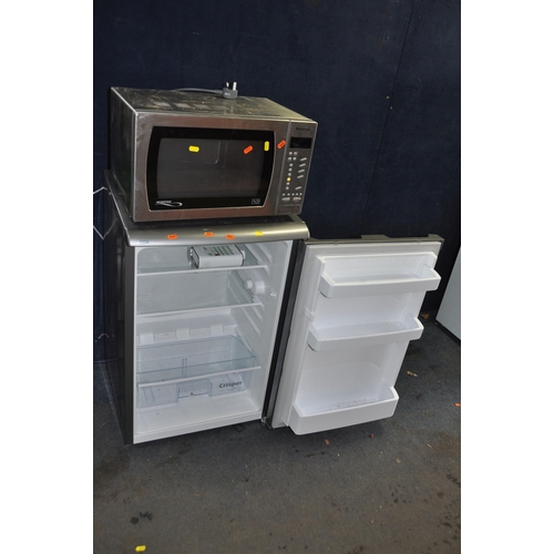 1084 - A BEKO LXS553S UNDER COUNTER FRIDGE in grey width 54cm depth 55cm height 85cm (PAT pass and working ... 