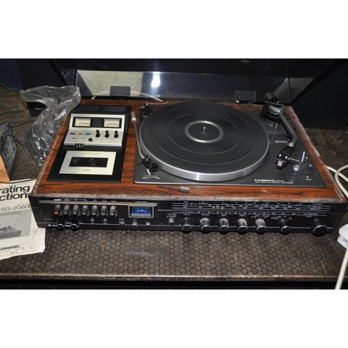 1090 - A COLLECTION OF VINTAGE HI FI EQUIPMENT  including a National Panasonic SG-2080L music centre with R... 