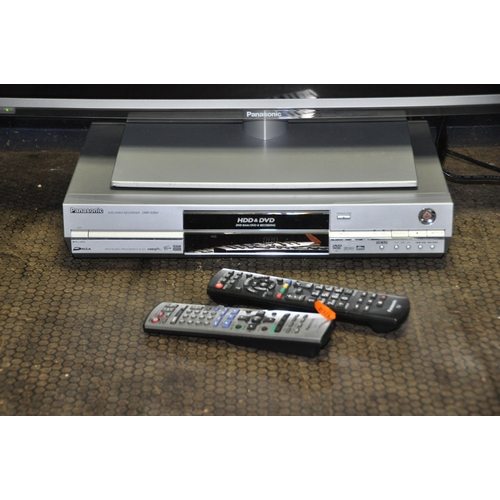 1091 - A PANASONIC TX-32E6B 32in SMART TV with remote and a DMRE85H DVD player with remote (both PAT pass a... 