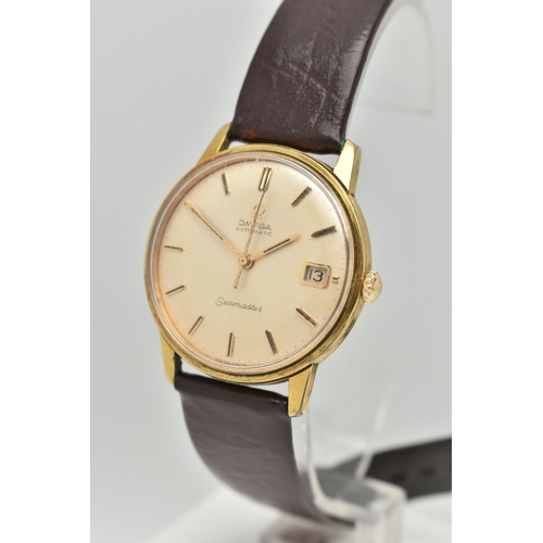 30 - A GENTS 'OMEGA' WRISTWATCH, Automatic movement not working, round silvered dial signed 'Omega Automa... 