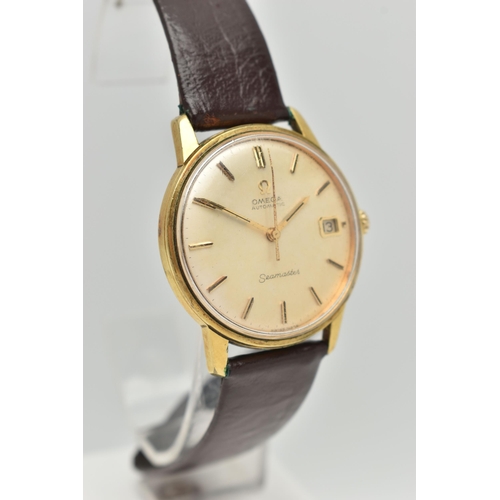 30 - A GENTS 'OMEGA' WRISTWATCH, Automatic movement not working, round silvered dial signed 'Omega Automa... 