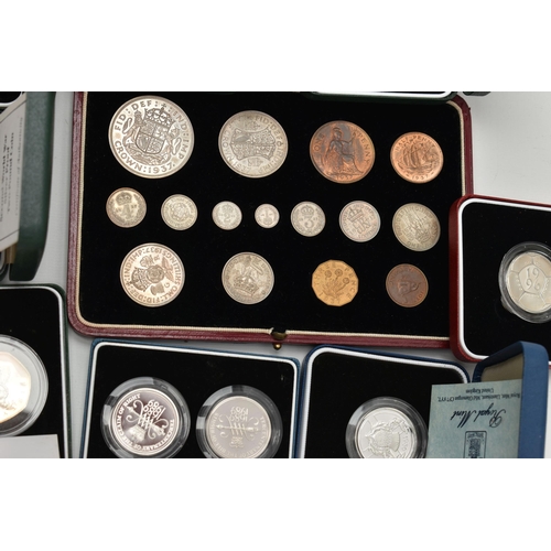 125 - A ROYAL MINT SPECIMEN PROOF SET OF 1937, Crown to Farthing Fifteen Coins including Maundy 4d-1d, a q... 