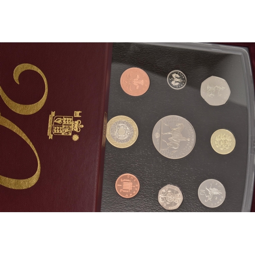 127 - A LARGE BOX CONTAINING ROYAL MINT PROOF YEAR SETS, to include proof sets from 1983 - 2003, with 1997... 