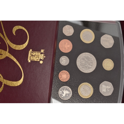 127 - A LARGE BOX CONTAINING ROYAL MINT PROOF YEAR SETS, to include proof sets from 1983 - 2003, with 1997... 