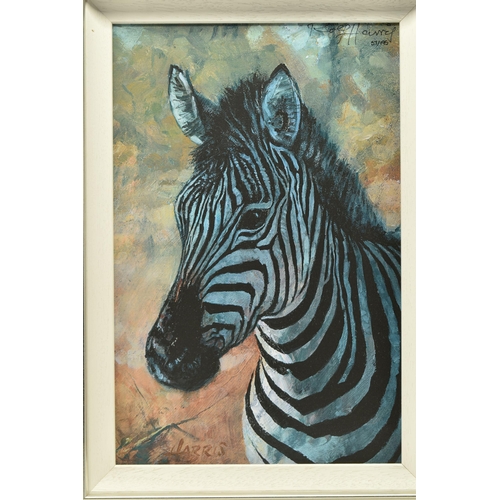 305 - ROLF HARRIS (AUSTRALIAN 1930) 'YOUNG ZEBRA' a signed limited edition print on board, 57/195 with cer... 