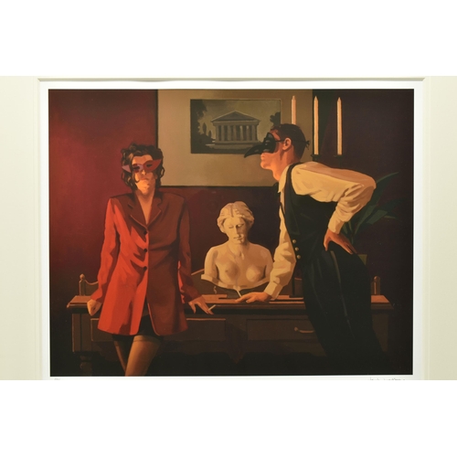 313 - JACK VETTRIANO (SCOTTISH 1951) 'THE SPARROW AND THE HAWK', a signed limited edition print on paper d... 