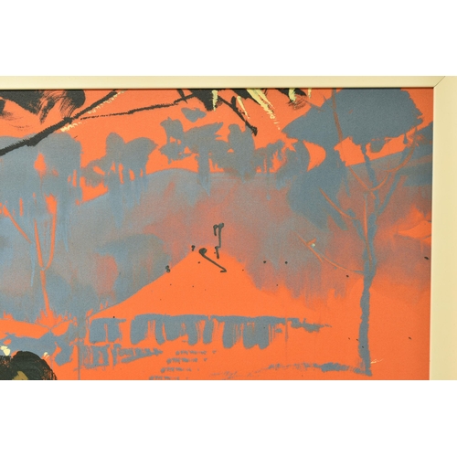 318 - ROLF HARRIS (AUSTRALIA 1930-2023) 'BLUE SHACK IN THE OUTBACK', a signed limited edition print on can... 