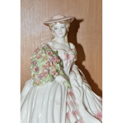 350 - TWO LIMITED EDITION COALPORT FIGURINES, comprising  'Rose'  from the Four Flowers Collection, 550/12... 