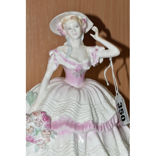 350 - TWO LIMITED EDITION COALPORT FIGURINES, comprising  'Rose'  from the Four Flowers Collection, 550/12... 