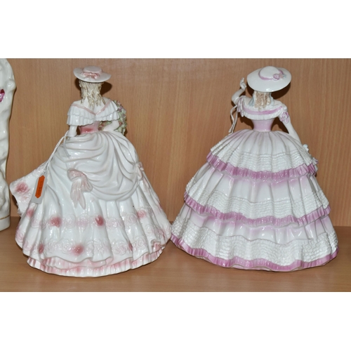 350 - TWO LIMITED EDITION COALPORT FIGURINES, comprising  'Rose'  from the Four Flowers Collection, 550/12... 