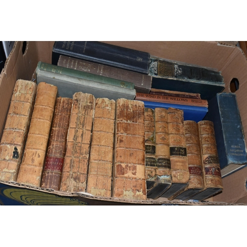 463 - THREE BOXES OF BOOKS containing approximately fifty-seven miscellaneous titles in hardback and paper... 