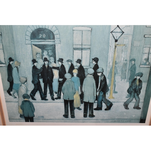 486 - AFTER LAWRENCE STEPHEN LOWRY (BRITISH 1887-1976) 'THE ARREST', an unsigned limited edition print dep... 