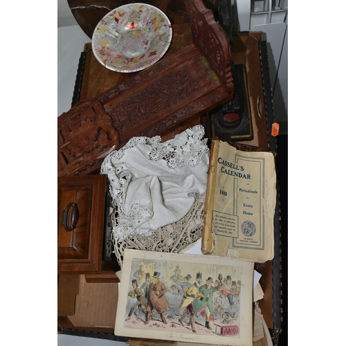 489 - A BOX OF SUNDRY ITEMS, TO INCLUDE A PAIR OF BAUSCH & LOMB BINOCULARS, 10x28 magnification with case,... 