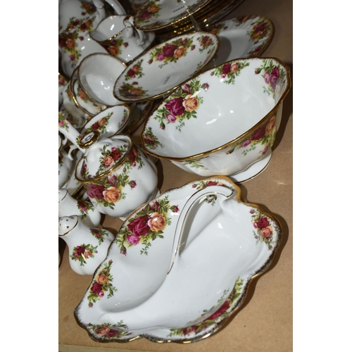 503 - ROYAL ALBERT 'OLD COUNTRY ROSES' TEA AND DINNER WARES, comprising six cups and saucers - one cup cra... 