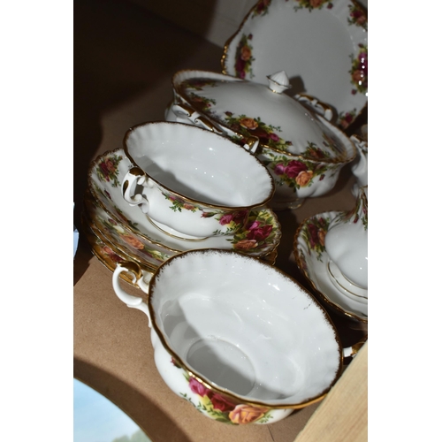 503 - ROYAL ALBERT 'OLD COUNTRY ROSES' TEA AND DINNER WARES, comprising six cups and saucers - one cup cra... 