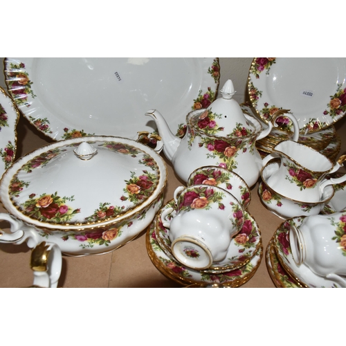 503 - ROYAL ALBERT 'OLD COUNTRY ROSES' TEA AND DINNER WARES, comprising six cups and saucers - one cup cra... 