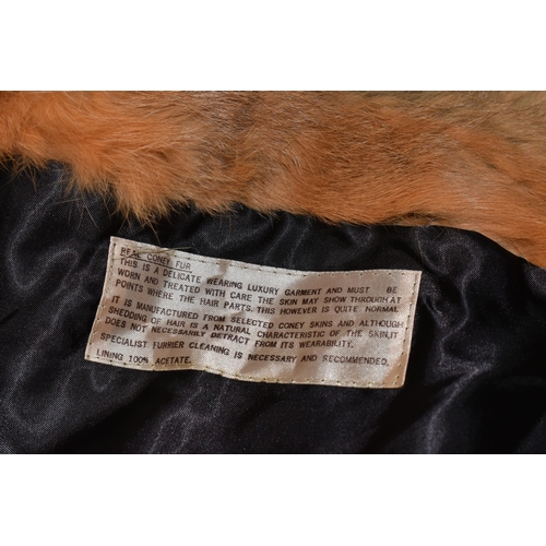 515 - FIVE REINDEER HIDES AND TWO FUR JACKETS, the reindeer hides of similar size, length of longest 145cm... 