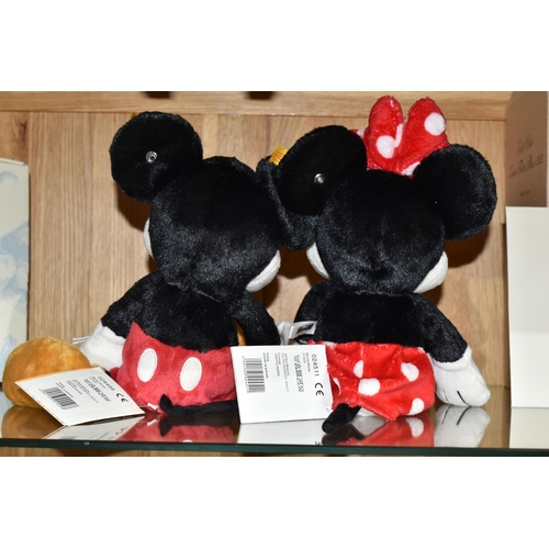 521 - TWO STEIFF DISNEY ORIGINALS MICKEY MOUSE AND MINNEY MOUSE, no's. 024498 and 024511, polyester plush,... 