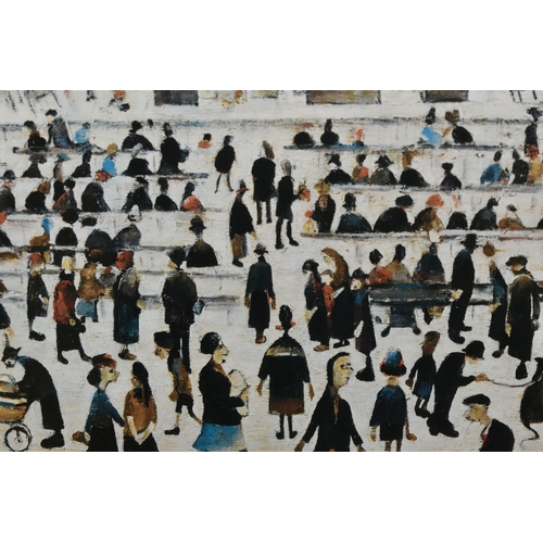 533 - AFTER LAWRENCE STEPHEN LOWRY (BRITISH 1887-1976) 'THE AUCTION', an unsigned limited edition lithogra... 