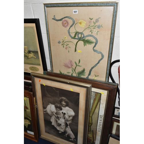 537 - A LARGE QUANTITY OF LATE 19TH / EARLY 20TH CENTURY PRINTS ETC, to include Pears style prints, landsc... 