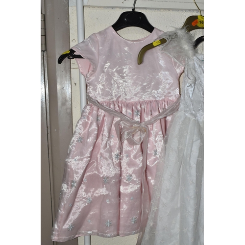 548 - A GROUP OF CHILDREN'S VINTAGE CLOTHING AND LEATHER SHOES, comprising two Victorian cotton and lace u... 