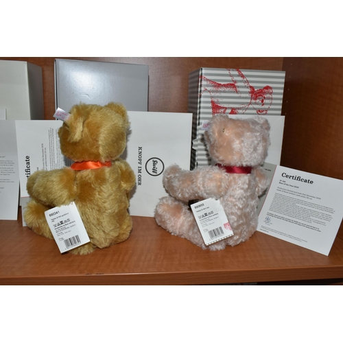 584 - THREE BOXED STEIFF LIMITED EDITION 'BEAR OF THE YEAR' FOR 2017, 2018 AND 2019, EXCLUSIVE TO DANBURY ... 