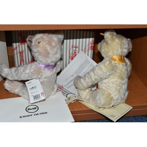 586 - TWO BOXED STEIFF LIMITED EDITION 'BEAR OF THE YEAR' FOR 2014 AND 2022, EXCLUSIVE TO DANBURY MINT AND... 