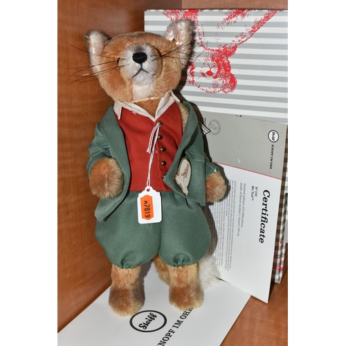 591 - A BOXED STEIFF LIMITED EDITION 'MR TOD' EXCLUSIVE TO DANBURY MINT, no.690525, ltd ed no.173/5000, ru... 