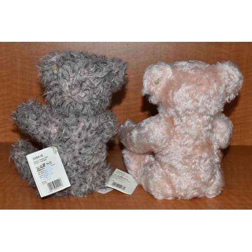 633 - TWO STEIFF TEDDY BEARS, comprising 'Linda', 000331, pink mohair, growler, height 30cm and 'Sofie', 0... 