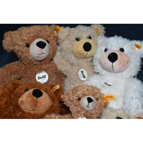 639 - ONE BOX OF STEIFF TEDDY BEARS AND BABIES, to include Flora and baby 012792 and 012778, Happy and bab... 