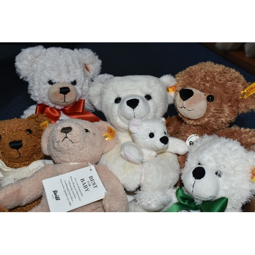 651 - ONE BOX OF STEIFF BEARS, to include six bears Marie And Lisa 113697, Yorkshire Rose 664014, My First... 