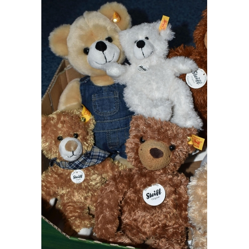 654 - ONE BOX OF STEIFF TEDDY BEARS,  to include eight bears, Kimba, Hannes, Luca, Lotte, Charly Lara and ... 