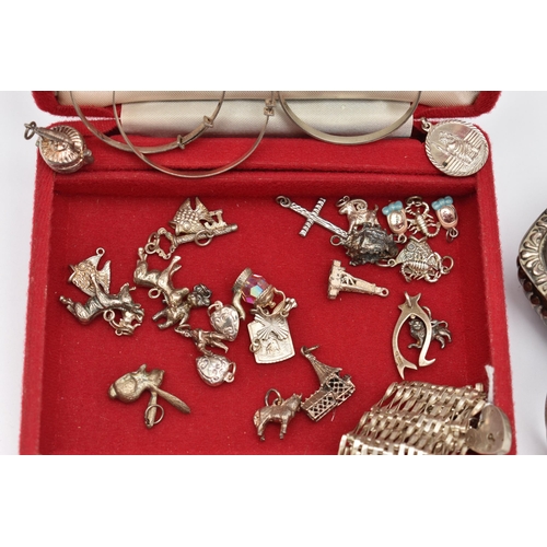 75 - AN ASSORTMENT OF SILVER AND WHITE METAL, to include a silver salt, hallmarked 'Jay, Richard Attenbor... 