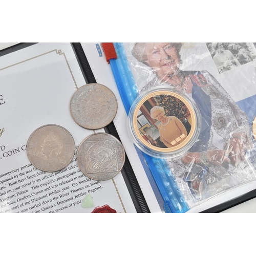 135 - A WESTMINSTER COIN COVER OF QUEEN ELIZABETH DIAMOND JUBILEE, included are 3x £5 coins with a Numis P... 