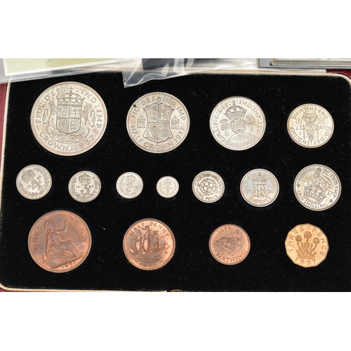 140 - A ROYAL MINT GEORGE IV SPECIMEN SET OF PROOF 1937 UK COINS, CROWN COIN TO FARTHING, including 4,3,2,... 