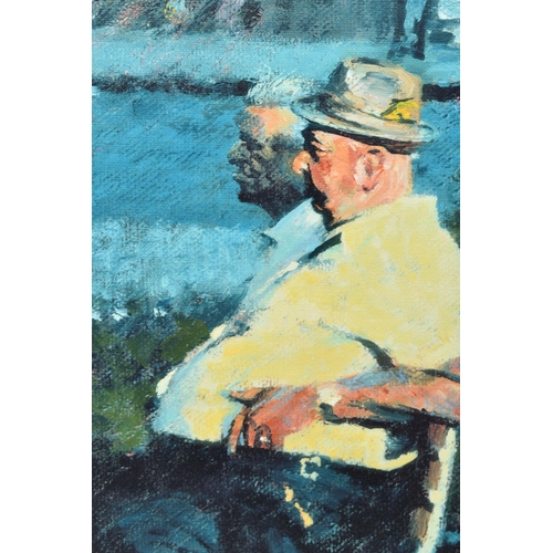 304 - ROLF HARRIS (AUSTRALIAN 1930-2023) 'TWO LITTLE BOYS', a signed limited edition print on board, depic... 