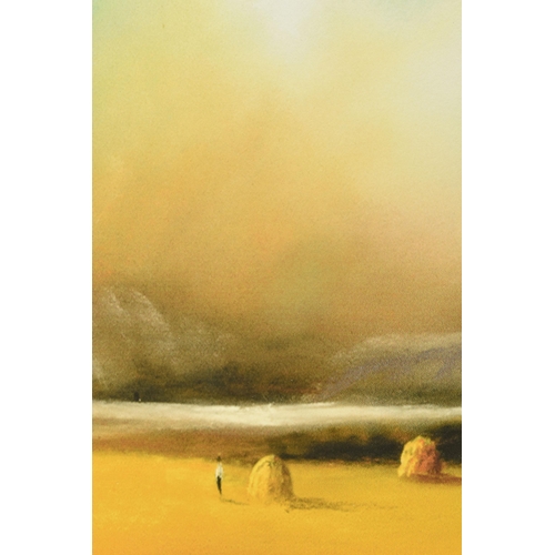 310 - PHILIP GRAY (IRELAND 1959) 'GOLDEN HARVEST', a signed limited edition print on paper depicting a lan... 