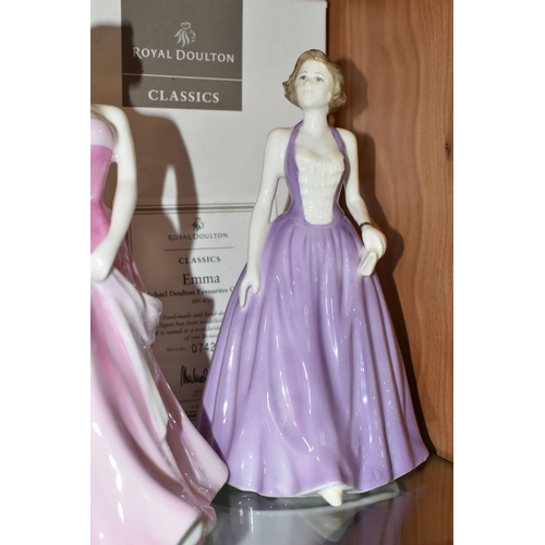 318 - FOUR BOXED ROYAL DOULTON FIGURINES, comprising limited edition 'Emma' HN4786- 742/1000 and 'Lauren' ... 