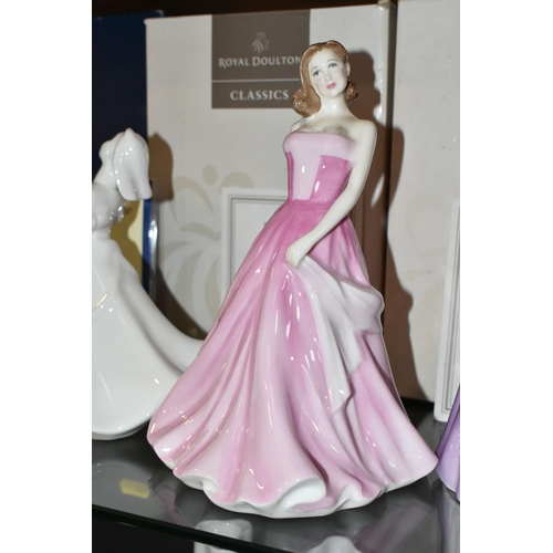 318 - FOUR BOXED ROYAL DOULTON FIGURINES, comprising limited edition 'Emma' HN4786- 742/1000 and 'Lauren' ... 