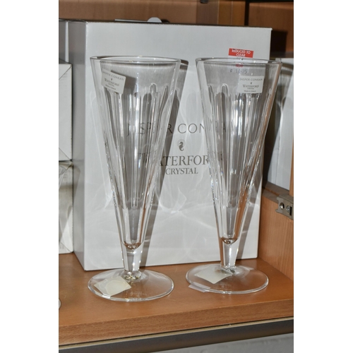 390 - A COLLECTION OF JASPER CONRAN FOR WATERFORD LEAD CRYSTAL GLASSES, comprising five 'Rain Tumbler'  gl... 