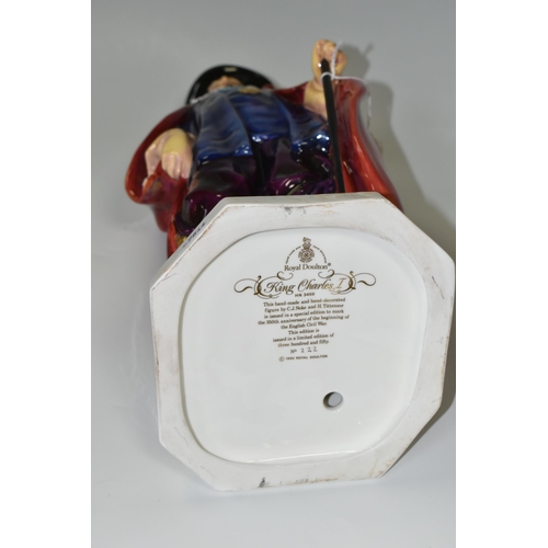 392 - A LARGE ROYAL DOULTON LIMITED EDITION PRESTIGE FIGURE 'KING CHARLES I', HN3459 No. 222 of 350 of the... 