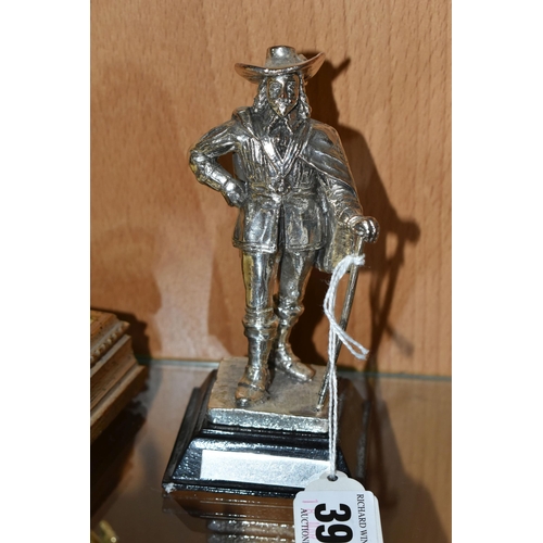 396 - A SMALL GROUP OF SILVER, PLATED AND ENAMELLED KING CHARLES I & ROYALTY THEMED ITEMS, comprising an E... 
