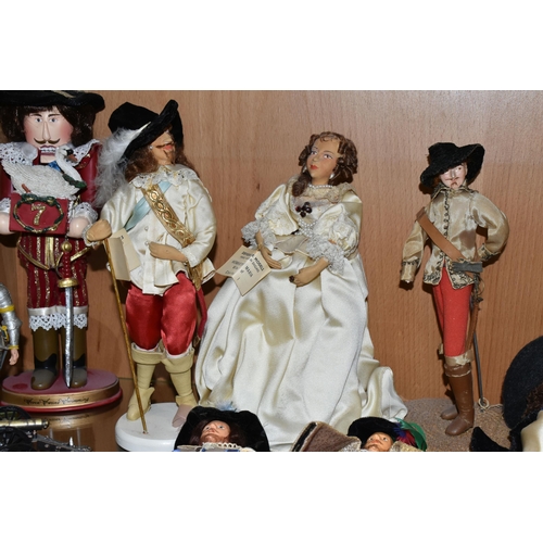 397 - A COLLECTION OF KING CHARLES I THEMED PUPPETS AND DOLLS, ETC, including Devereaux Models of Charles ... 