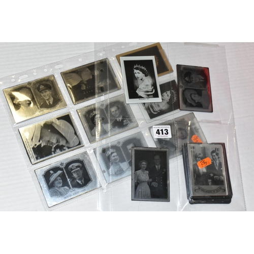 413 - A COLLECTION OF ROYAL COMMEMORATIVE SOUVENIR PHOTOPRINTED POCKET MIRRORS, thirteen mirrors 8.8cm x 6... 