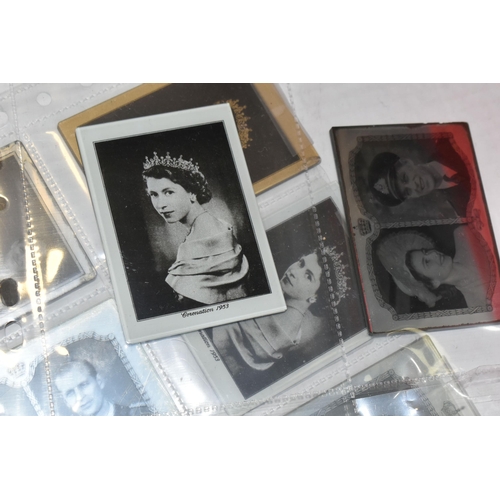 413 - A COLLECTION OF ROYAL COMMEMORATIVE SOUVENIR PHOTOPRINTED POCKET MIRRORS, thirteen mirrors 8.8cm x 6... 
