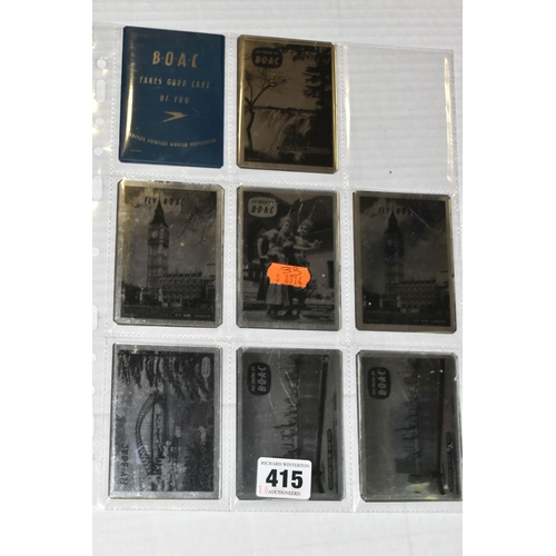 415 - A COLLECTION OF TWENTY VINTAGE AIRWAYS AND CRUISE LINER PHOTOPRINTED POCKET MIRRORS, comprising  S.S... 