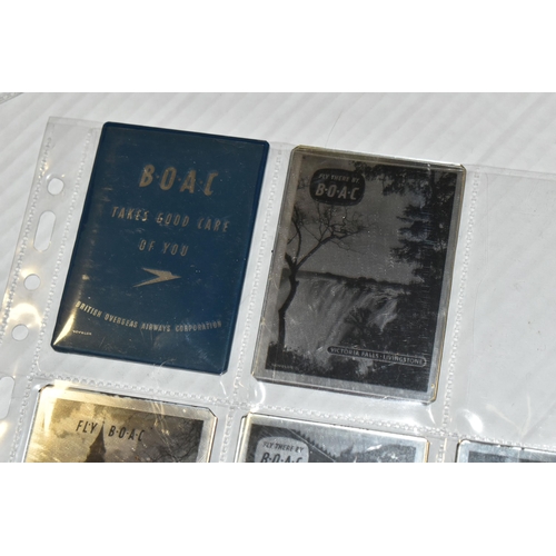 415 - A COLLECTION OF TWENTY VINTAGE AIRWAYS AND CRUISE LINER PHOTOPRINTED POCKET MIRRORS, comprising  S.S... 