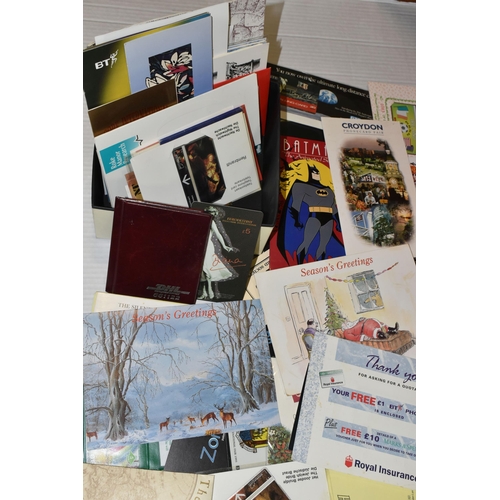 416 - ONE BOX OF PREPAID SETS OF MOSTLY MINT CONDITION B.T PHONE CARDS, comprising a set of three Batman, ... 