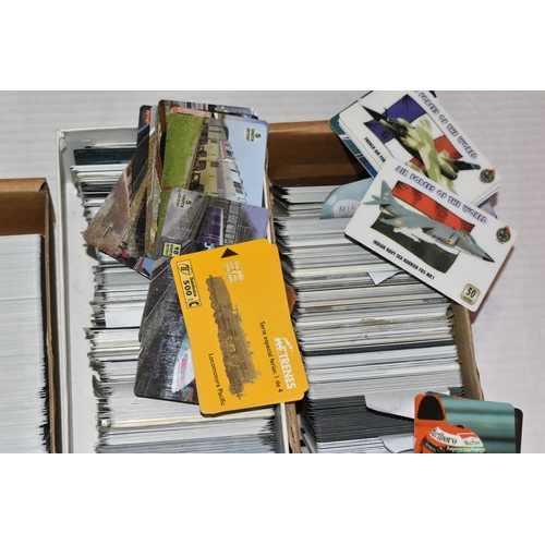 417 - THREE BOXES OF PREPAID PHONECARDS, themes and designs comprising, Vintage sports advertising, Footba... 