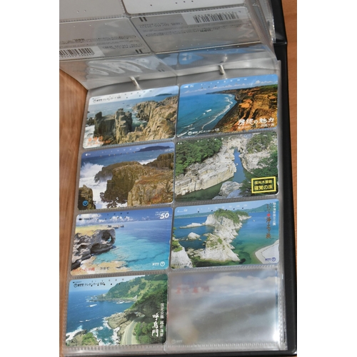418 - A LARGE COLLECTION OF MOSTLY JAPANESE PREPAID PHONECARDS, over one hundred cards designs comprising ... 